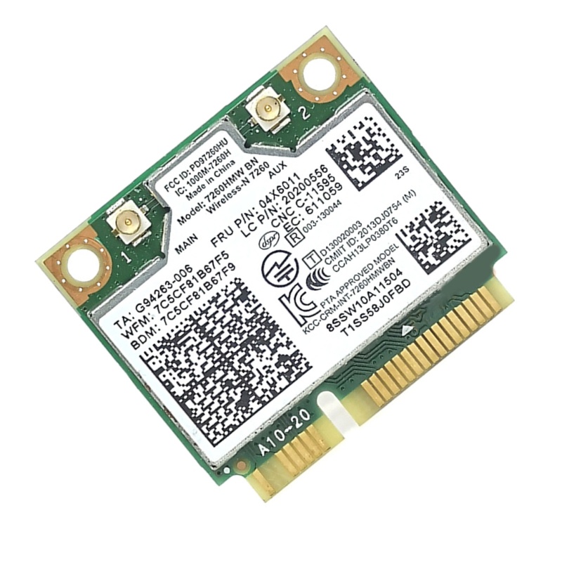 Card Mạng wifi shas 7260hmw 04x6011 Cho laptop k4350 k4250 b5400 m5400 m4400s