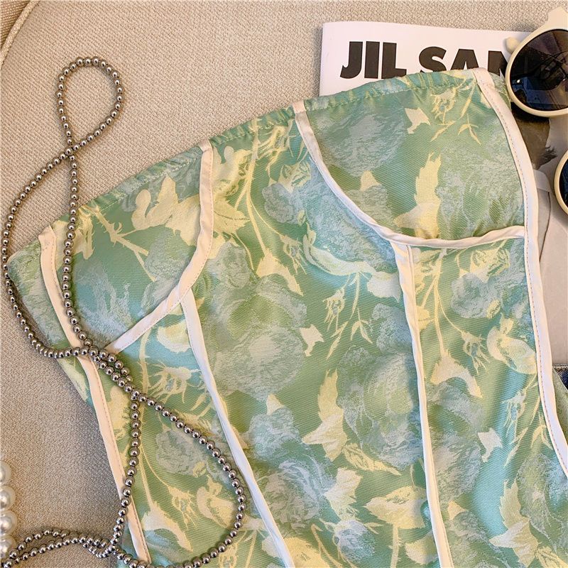 Áo Ống Ôm Sát Nách Màu Trơn Phong Cách Hồng Kông Cổ Điển Thời Trang Mùa Hè Cho Nữ