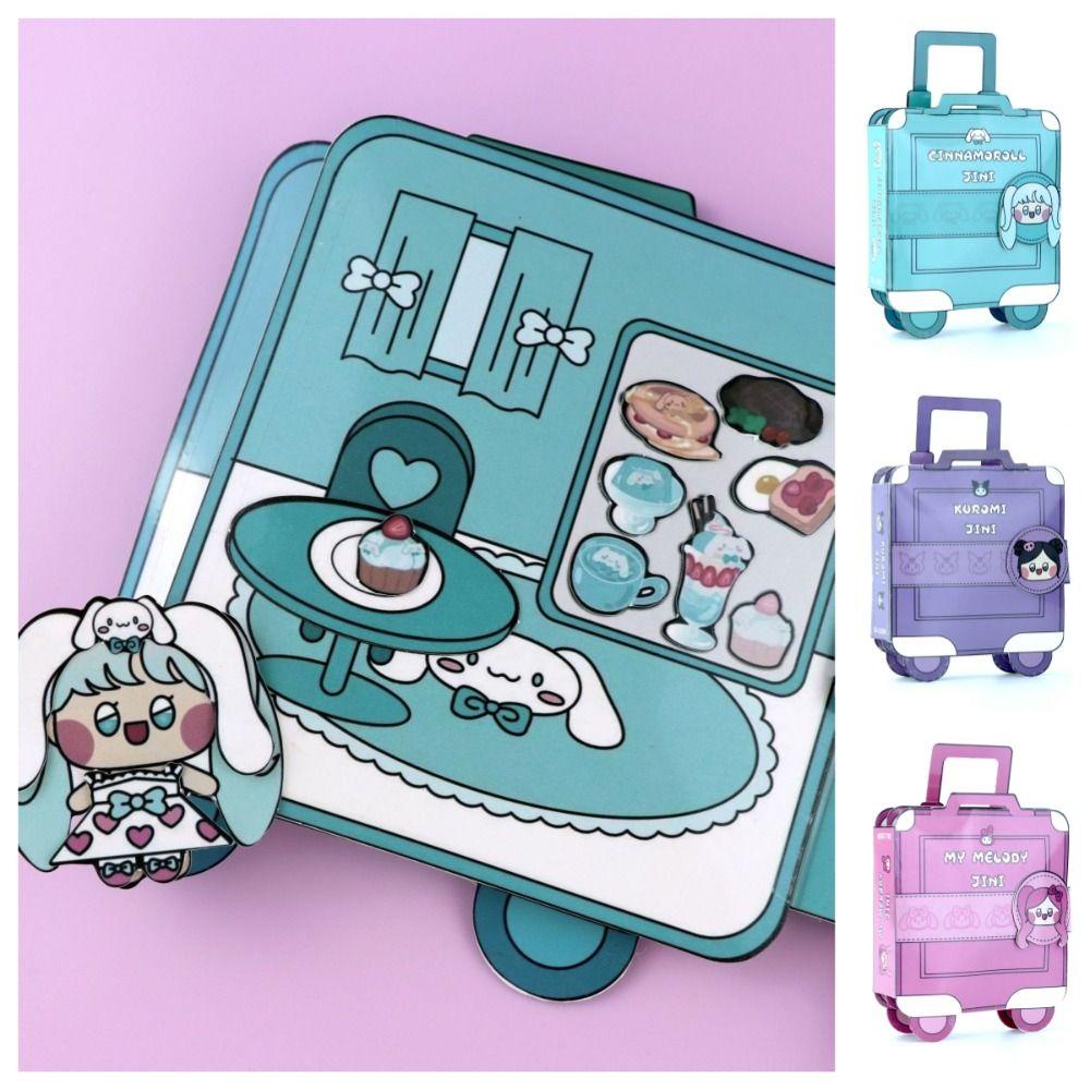 Bernardo Đồ Chơi Cuốn Sách Giấy Hoạt Động anime Cuộn Tròn diy Yên Tĩnh kuromi montessori