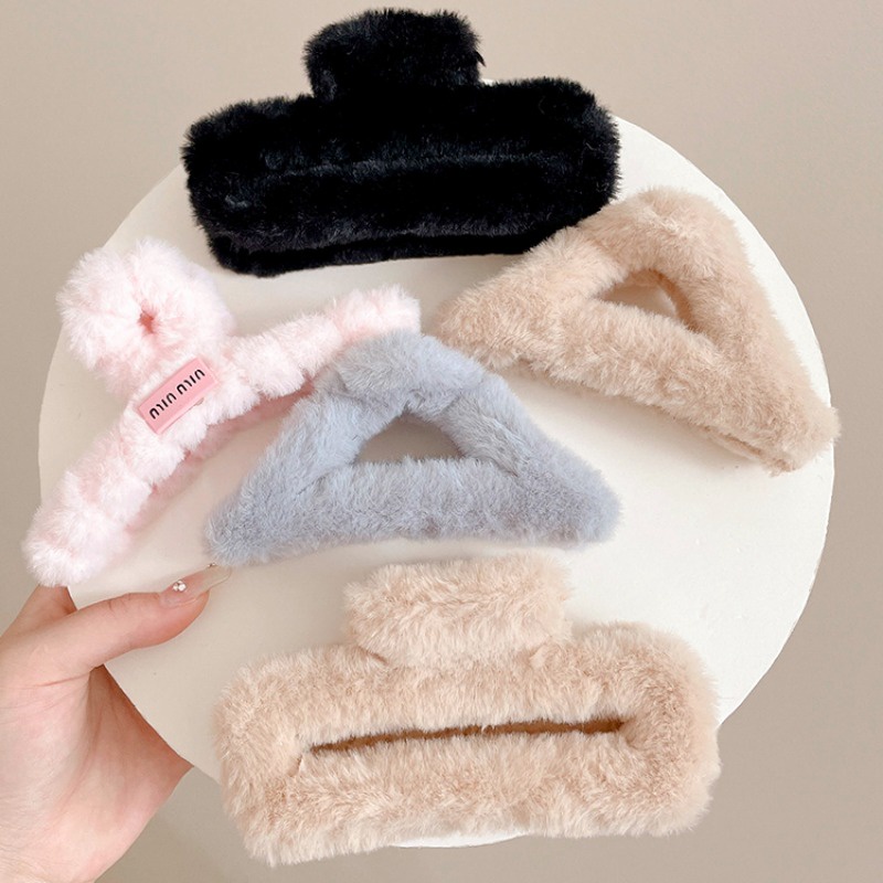 Kẹp Tóc Hình Cá Mập Nhồi Bông Thời Trang Thu Đông Hàn Quốc