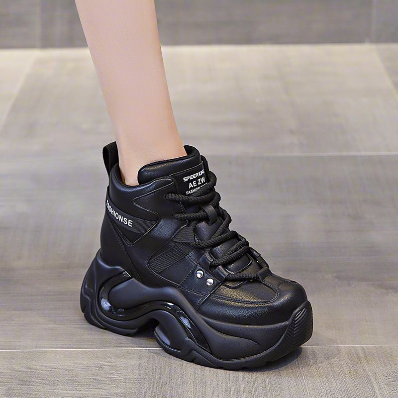 Giày Sneaker Cổ Cao Đế Dày Siêu Nhẹ Thời Trang Mùa Thu 2023 Phong Cách Mới Cho Nữ