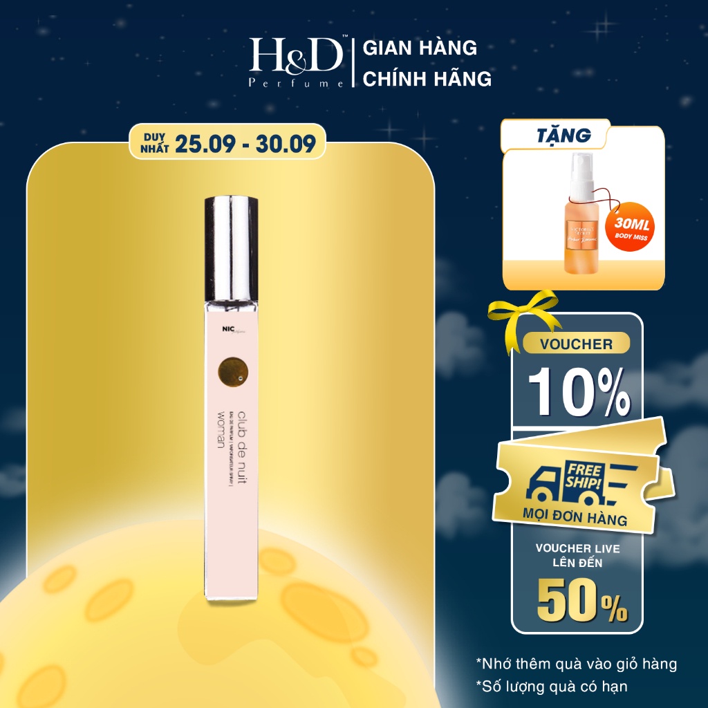 Nước hoa nữ Armaf Club De Nuit Women   5ml/ 10ml/ 20ml sang trọng quyến rũ ngọt ngào thơm lâu HD Perfume Store