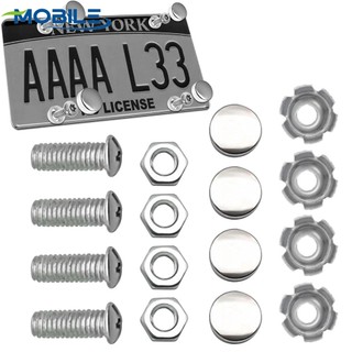 Bộ ốc vít / ốc vít gắn biển số xe hơi bằng thép không gỉ / bộ ốc vít cố định chống trộm thông dụng