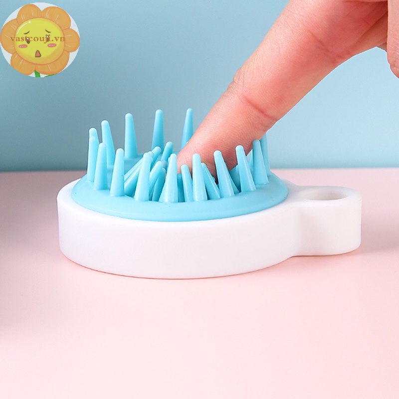 Vastji Lược Nhựa Silicon Mát Xa Đầu Khi Tắm vn