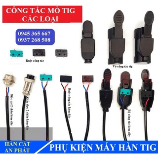 Giắc công tắc mỏ hàn tig công tắc dây hàn tig qq150 wp17 wp18 wp26 qq300a phụ kiện máy hàn
