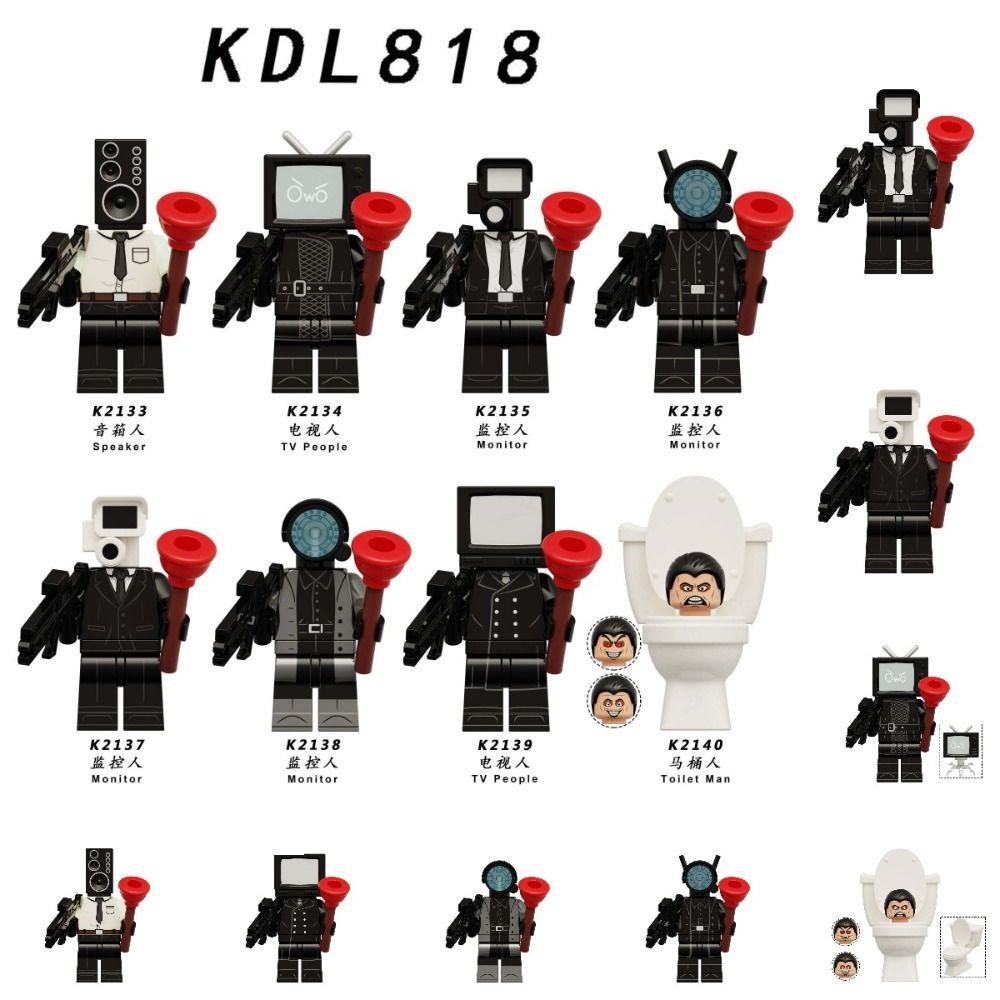 Mô hình đồ chơi khối lắp ráp MKEB hình người đàn ông Toiletkibidi mkeb skibidi/ Tivi Sitan có thể tháo rời cho người lớn