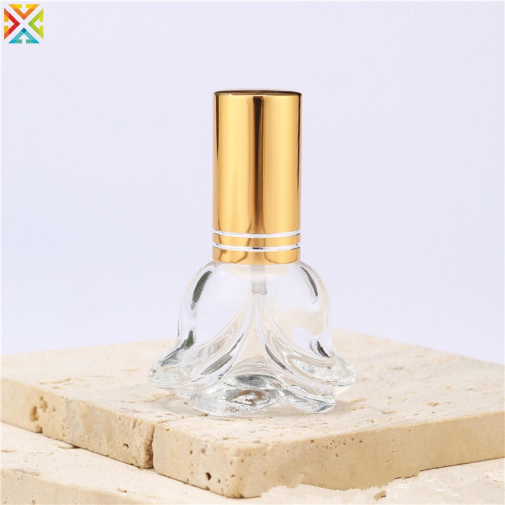 Chai Thủy Tinh Rỗng Đựng Nước Hoa Dạng Xịt Hình Hoa Hồng 6ml