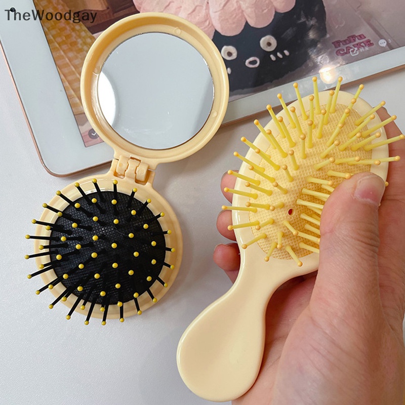 Lược Chải Tóc Túi Khí Mát Xa mini Hình Phô Mai Dễ Thương