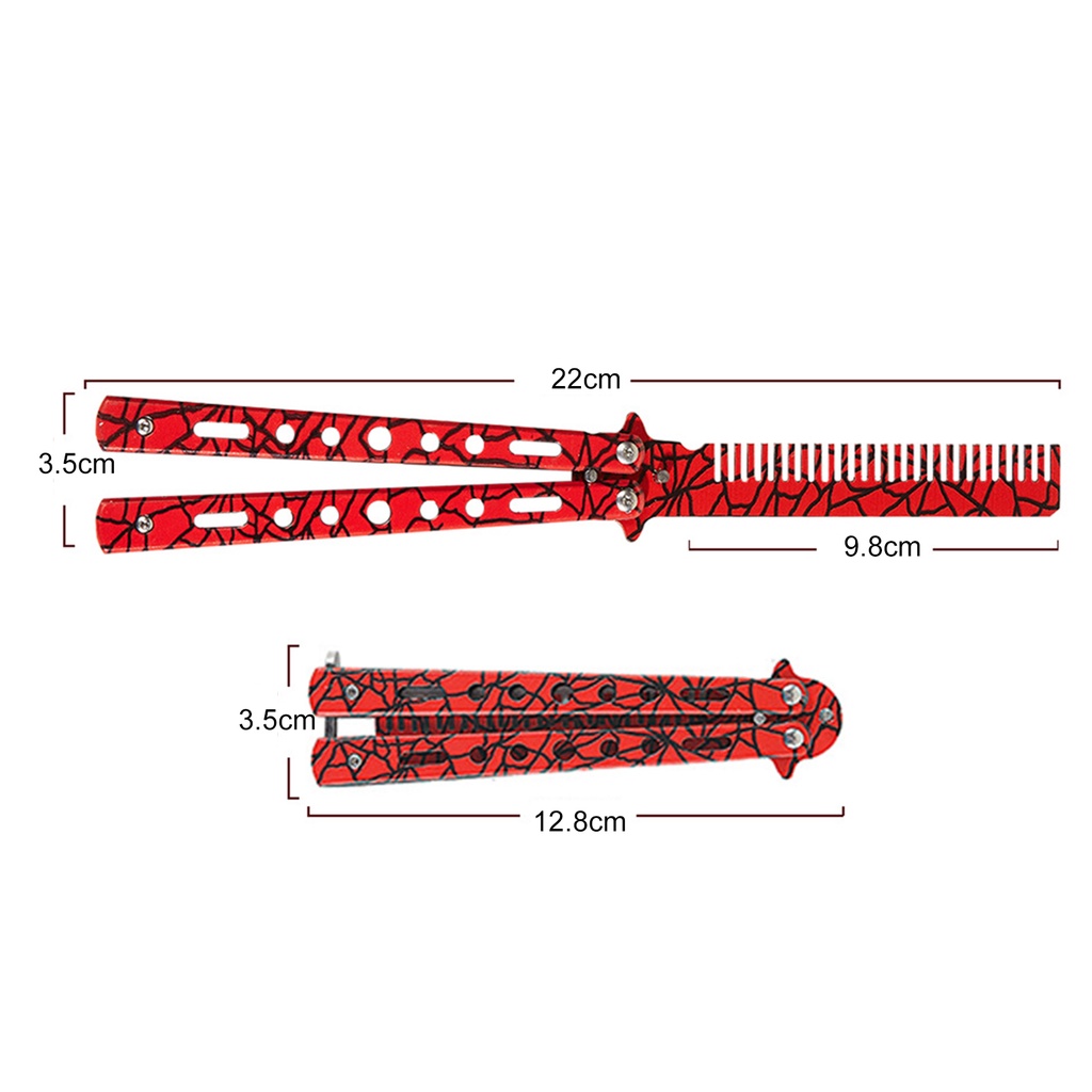 Lược Gấp Chải Tóc Hình Bướm Nhiều Màu Sắc Chuyên Nghiệp Cho salon