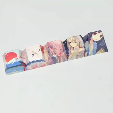 Set 5 Bàn Phím Cơ r4 Họa Tiết anime Độc Đáo