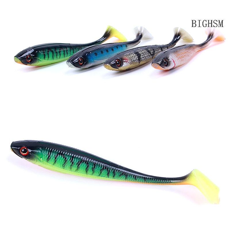 BIGHSM Set 7 Mồi Câu Cá Giả 9cm 5.6g Mắt Vịt 3d