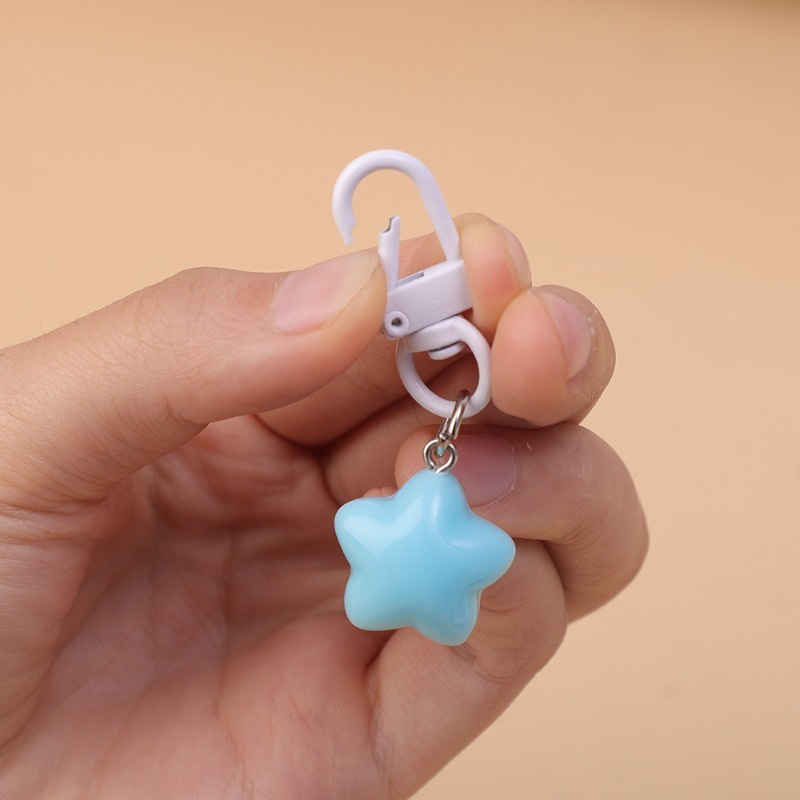 Móc Chìa Khóa Hình Ngôi Sao Năm Cánh Màu Kẹo Ngọt Sáng Tạo