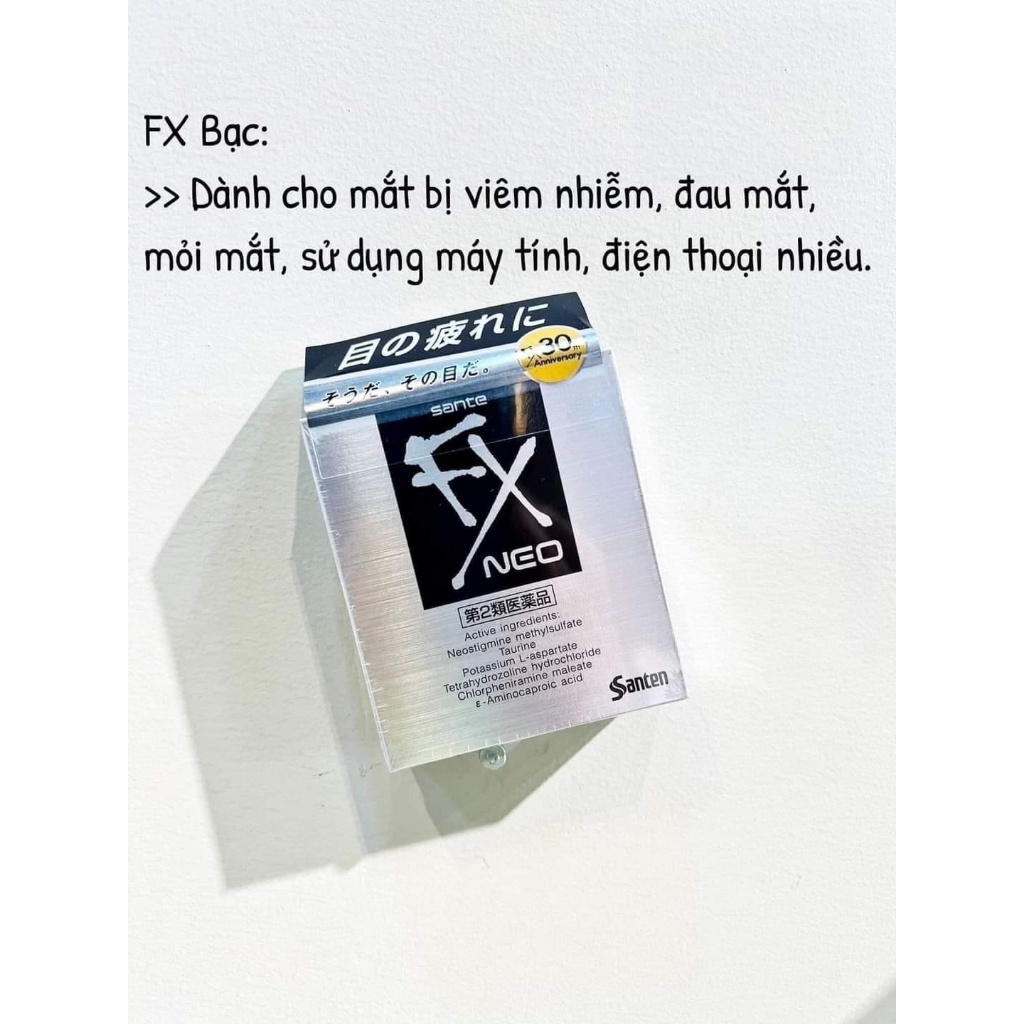 Nước Nhỏ Mắt Fx Neo Đen, Vàng + Sante
