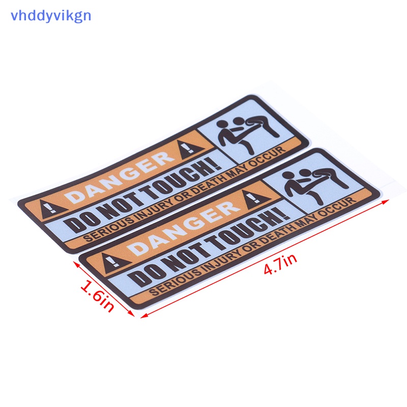 Miếng Dán Cảnh Báo In Chữ vhdd do not touch Bằng pvc Chống Thấm Nước Trang Trí Xe Hơi vn