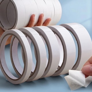 Cuộn Băng Keo Giấy Hai Mặt 8m Siêu Mỏng diy