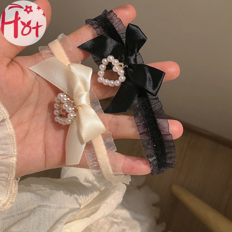 Jr Vòng Cổ choker Ren Mặt Trái Tim Thắt Nơ Phong Cách Lolita vintage Cho Nữ vn