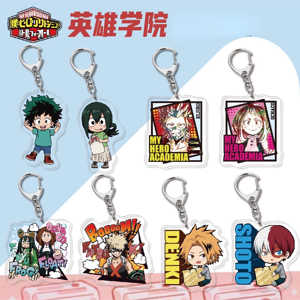 Anime My Hero Giới Học Thuật Móc Khóa Hoạt Hình Acrylic Q Phiên Bản Móc Khóa Tất Cả Có Thể Bakugou K