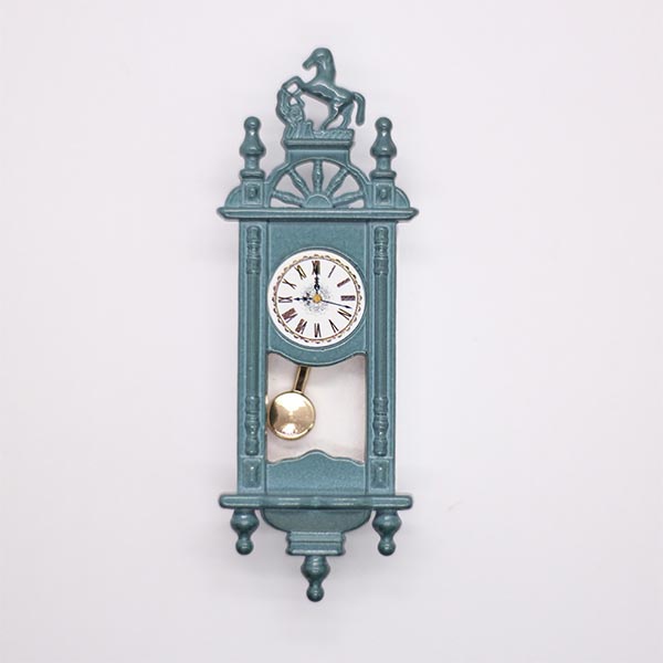 1:12 Scale Dollhouse Miniature Wooden Wall Clock Model Doll's House Furniture