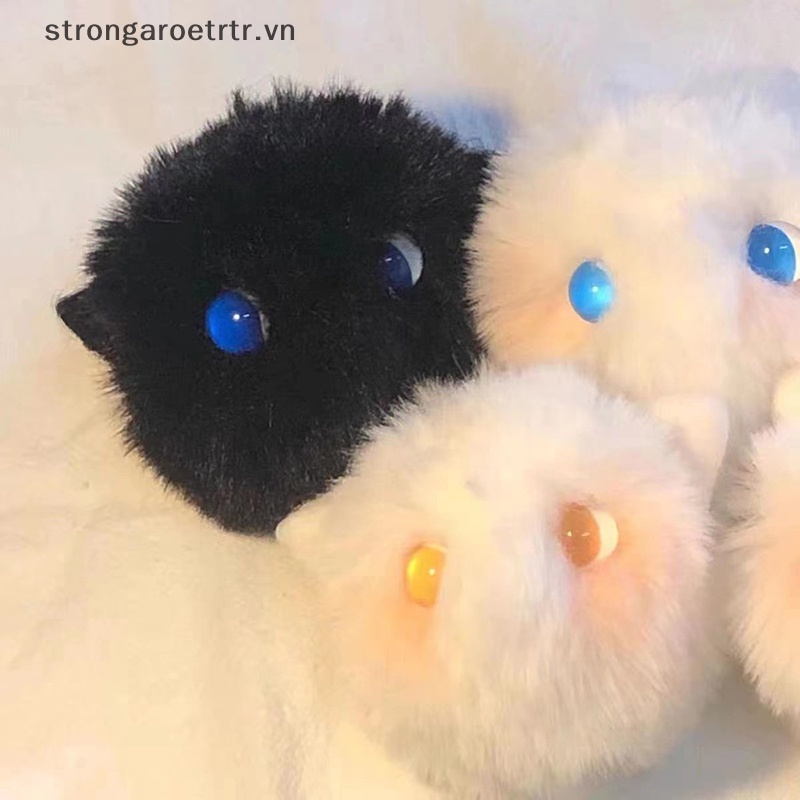 Móc Khóa Hình Mèo Nhồi Bông 8cm Dễ Thương