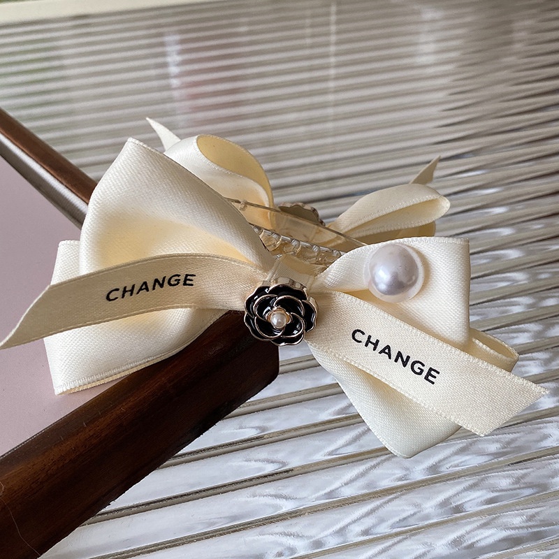 Kẹp Tóc Hình Nơ Đính Ngọc Trai Nhân Tạo Thời Trang 2023