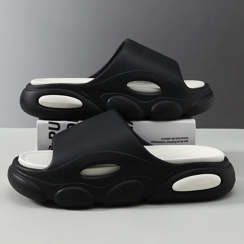 Dép quai ngang đế dày chống trượt nhiều màu sắc thời trang mùa hè cho nam và nữ  QAQ402