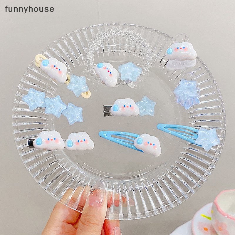 Kẹp Tóc Hình Đám Mây / Ngôi Sao / Đám Mây Dễ Thương Thời Trang Cho Bé Gái