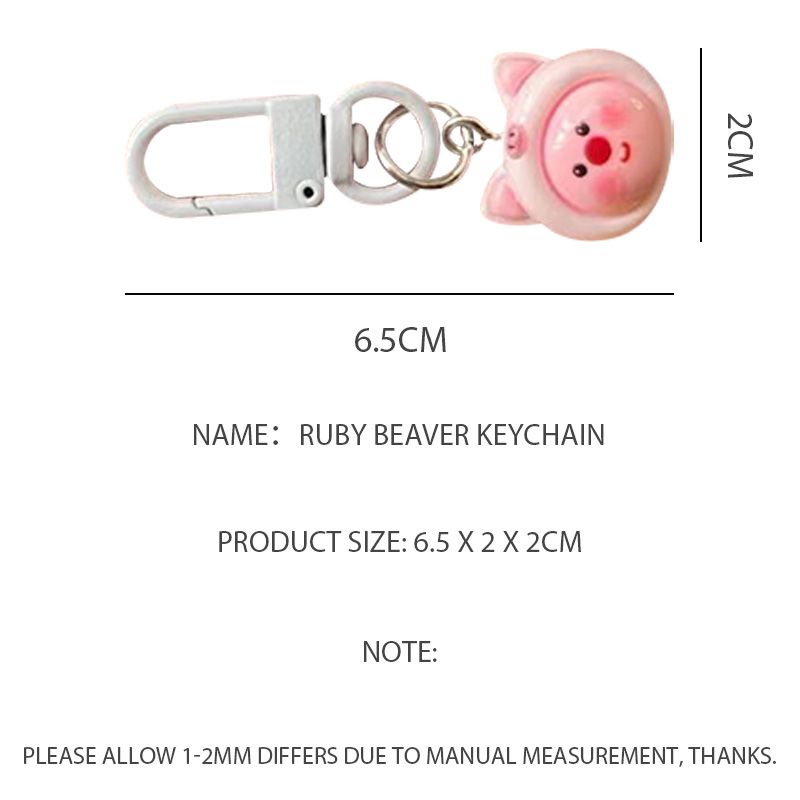🌺🌺Loopy girl heart mặt dây chuyền phim hoạt hình búp bê nhỏ dễ thương cá nhỏ cặp đôi túi đi học trang trí chìa khóa treo trang trí