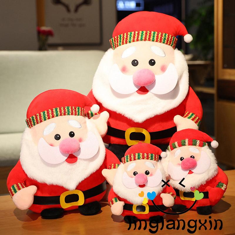 X Búp Bê Nhồi Bông Hình Tuần Lộc / Ông Già Noel Dễ Thương Cho Bé