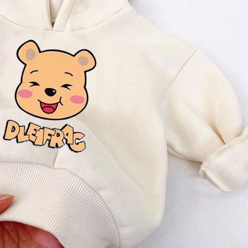 Phlis Áo hoodie Dày Dặn Giữ Ấm Thời Trang Thu Đông 2023 Cho Bé