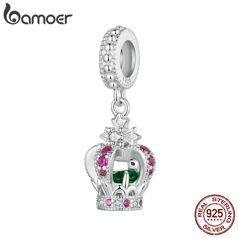 Bamoer Mặt Dây Chuyền Hình Vương Miện Bạc 925