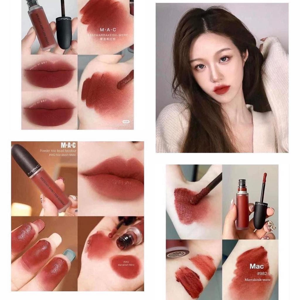 Son kem Mac fullsize fullbox 5 màu + 6% shopee