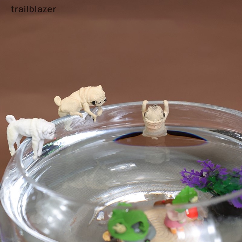 Phụ Kiện Trang Trí Bể Cá Hình Chó pug Mới