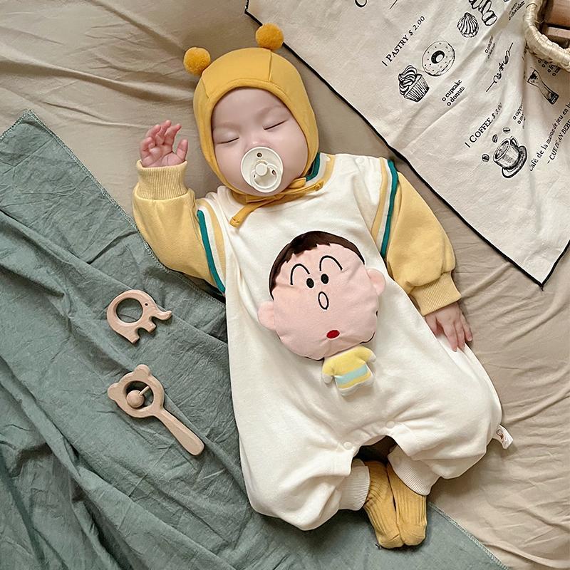 Bộ Áo Liền Quần Họa Tiết Hoạt Hình Dễ Thương Cho Bé