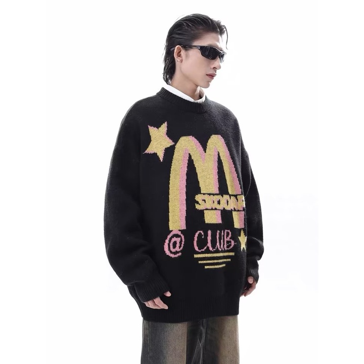 Áo sweater Dệt Kim Tay Dài Cổ Tròn Thiết Kế Đơn Giản Thời Trang Thu Đông Mới 2023 Cho Nam Và Nữ