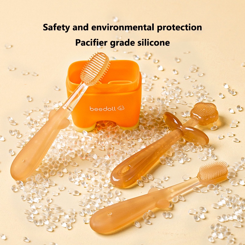 Bàn Chải Đánh Răng silicone Cho Bé Trai Và Bé Gái Để Làm Sạch Lưỡi