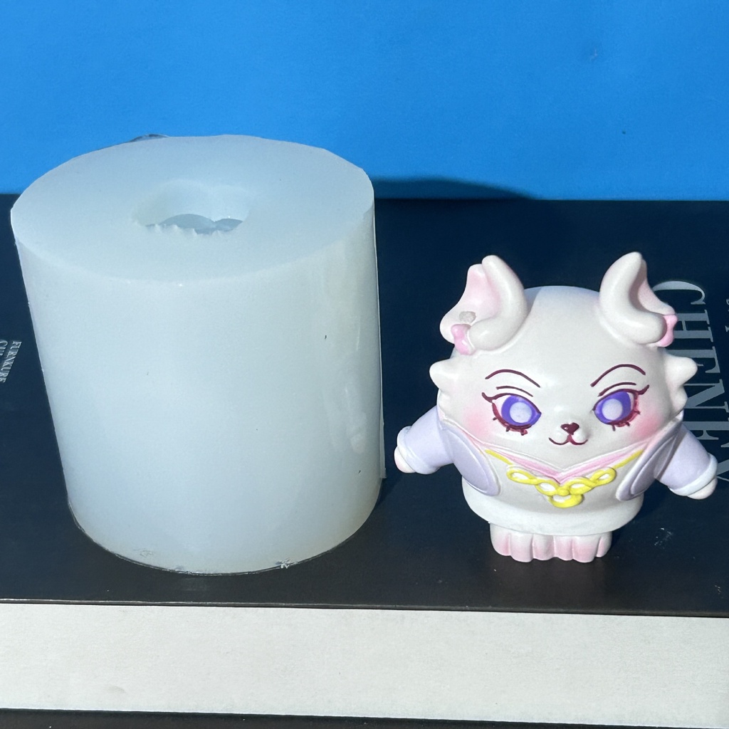 Khuôn Silicon Làm Nến Thơm Hình Búp Bê Bí Ẩn Hoạt Hình Dễ Thương Trang Trí diy