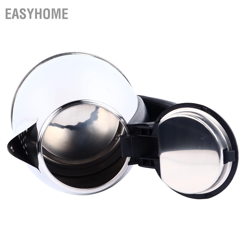 EasyHome Ấm Đun Nước Điện Inox Nồi Hơi Nóng Sôi Nhanh Để Bàn Tự Động Tắt Cho Cà Phê Trà Phích Cắm US 110V