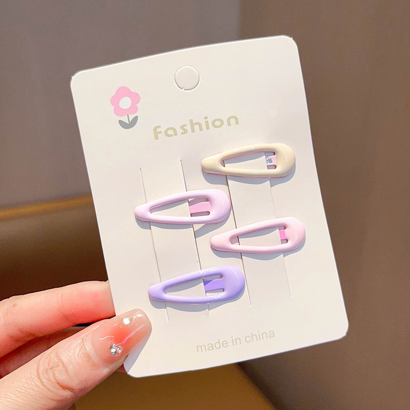 Kẹp Tóc Ngôi Sao Năm Cánh Màu Tím Phong Cách Hàn Quốc Dễ Thương Thời Trang Cho Bé Gái