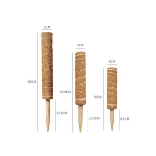 Trụ cột xơ dừa trồng cây, cho cây leo bám dài 30/40/50cm naza8