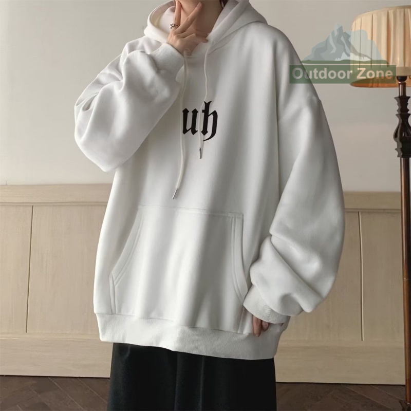 Áo hoodie Dáng Rộng Phong Cách retro Thời Trang Thu Đông Cho Nam