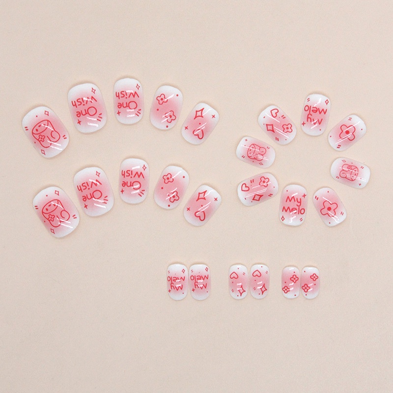 24 Chiếc Dễ Thương Ngộ nghĩnh Móng Tay Giả Cho Trẻ Em Trẻ Em Móng Tay Giả Lễ Hội Quà Tặng Cho Bé Gái K001-K016