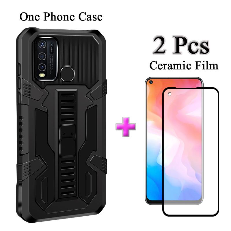 Ốp Điện Thoại Cứng Hai Mảnh Màn Hình Gốm Sứ 2 Trong 1 Cho vivo y50 vivo y30