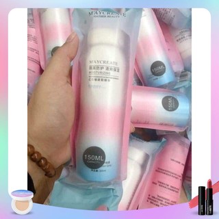 Xịt chống nắng Makeup Maycreate nâng tone trắng da không bít rít