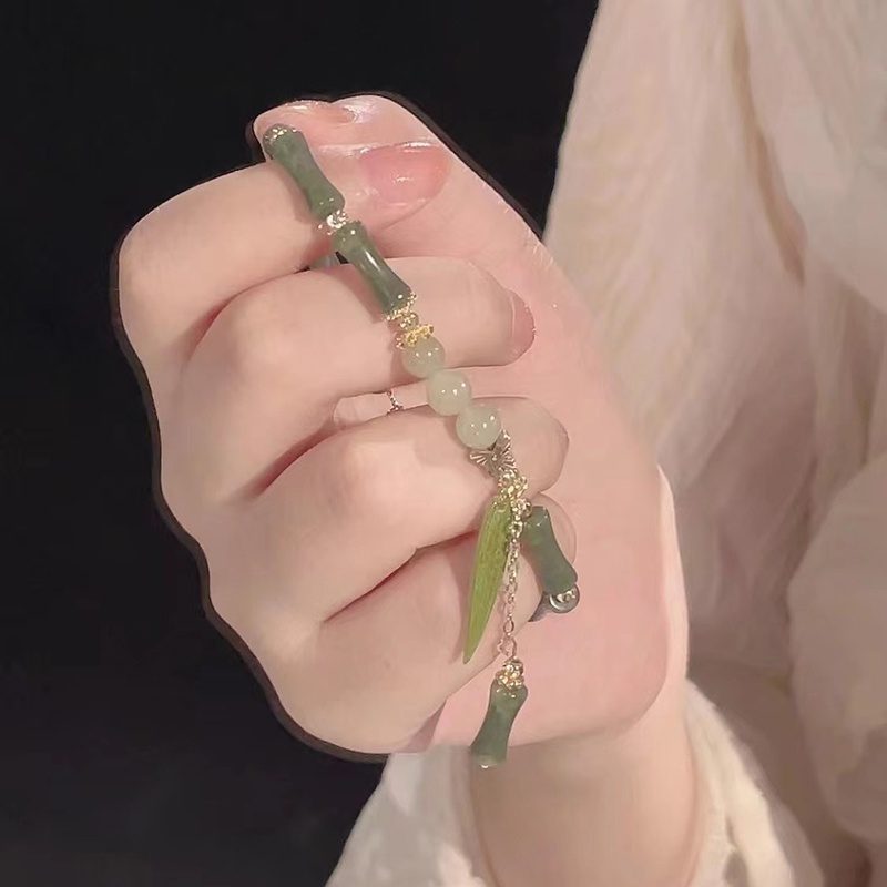 Vòng Đeo Tay Bằng Tre Thiết Kế Hình Hoa Lan Chuông Phong Cách Trung Hoa Mới Cao Cấp Có Thể Điều Chỉnh Làm Quà Tặng Cho Bạn Gái