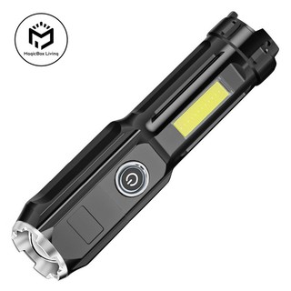 Đèn Pin led cob mini Siêu Sáng Chống Thấm Nước Sạc usb Tiện Dụng
