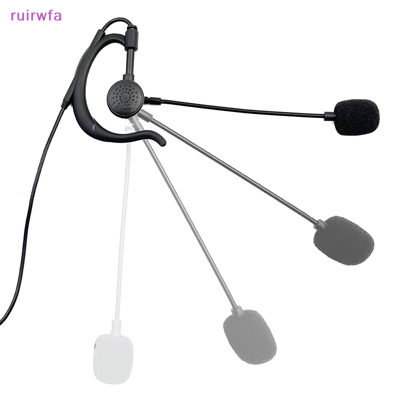 Tai Nghe ruirwfa 2 pin Kèm Micro Hai Chiều Cho Bộ Đàm baofeng 888s walkie Mới