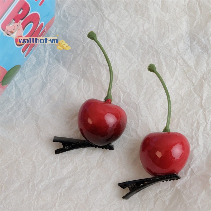 Kẹp Tóc Hình Quả cherry Thời Trang Cho Nữ