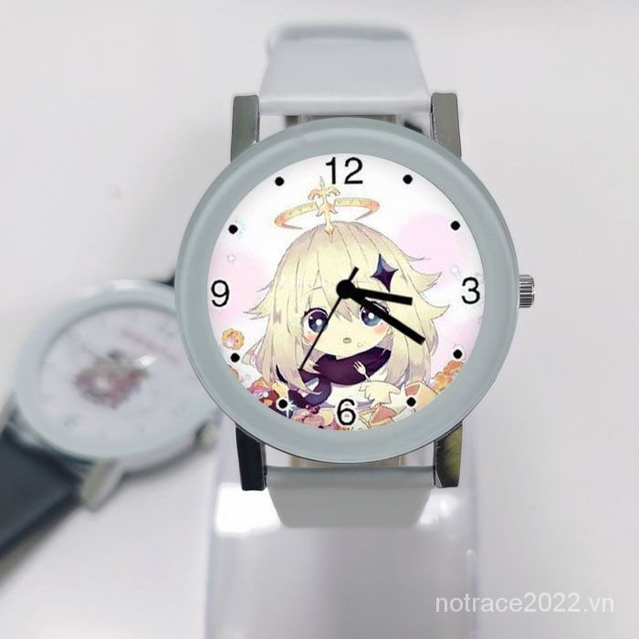 ★Genshin Impact★Đồng Hồ Đeo Tay paimon & keqing game merchandise Hai Chiều Thời Trang