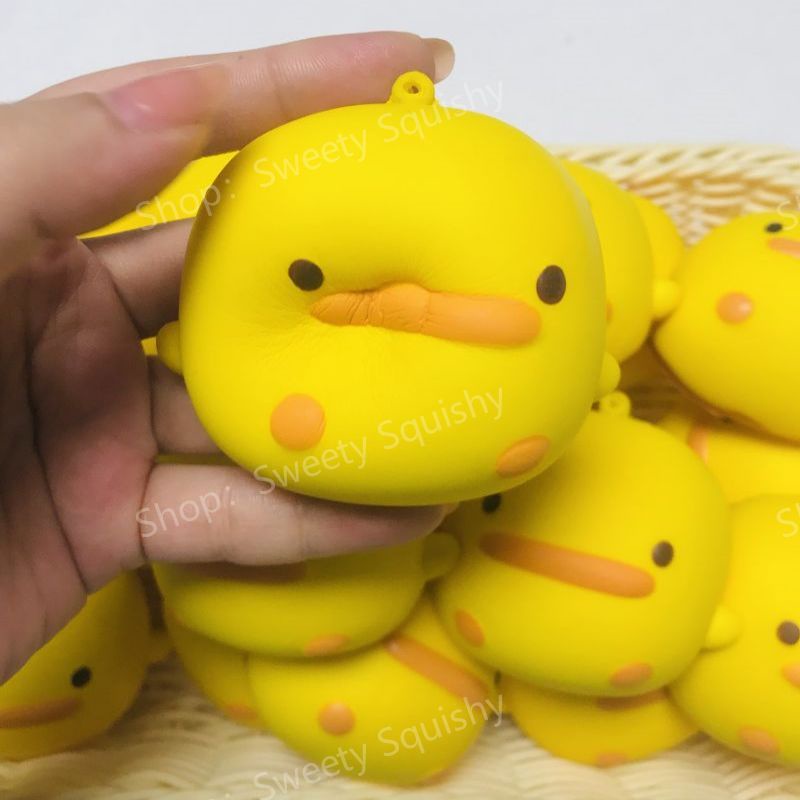 Đồ Chơi squishy Hình Con Vịt Màu Vàng Đáng Yêu Đồ Chơi Giảm Stress