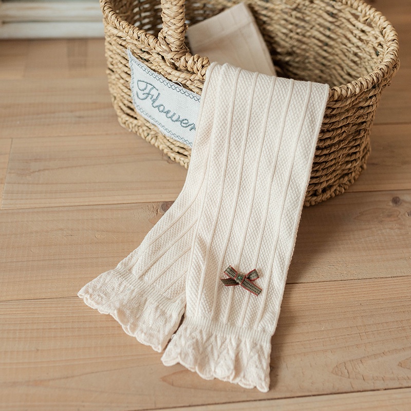 Quần tất len cho bé Không bàn co giãn tốt gắn nơ dễ thương cho bé _ Thế giới đồ của Bé